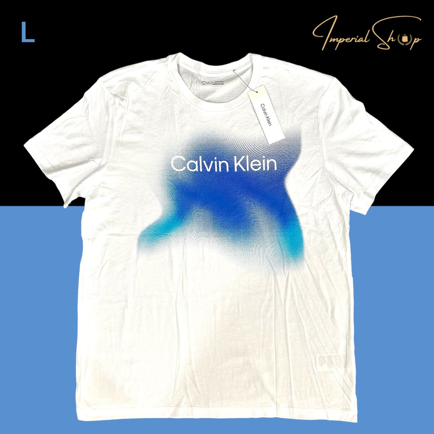 Playera Calvin Klein ondas azules